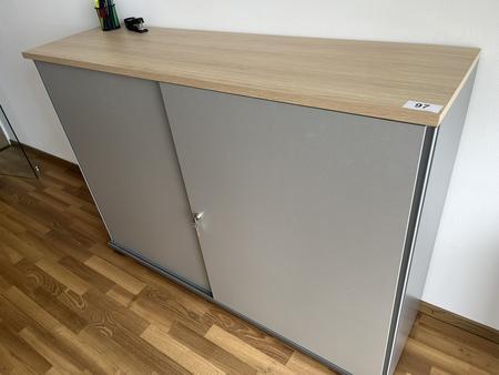 Aktenschrank BENE 160x110 cm 3 Ordnerh�hen mit Schiebet�ren
