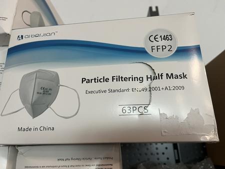 40 Karton FFP 2 Schutzmasken je 63 St�ck