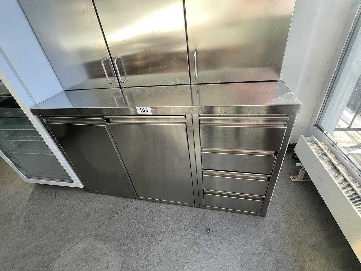 Unterbauschrank mit 4 Laden und Doppelt&uuml;re 130/57/76 cm