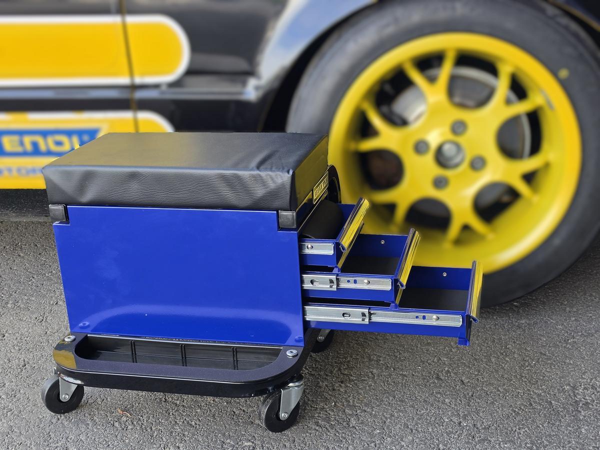 Werkstatthocker mit Laden und Rollen � Blau/Schwarz?d=2026-05-06 20:32:13