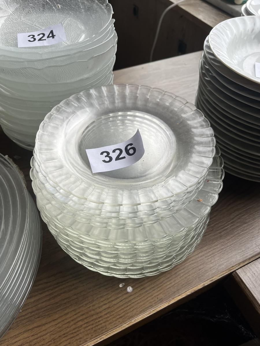 ca. 15 Stk. Glasteller DM 23 cm