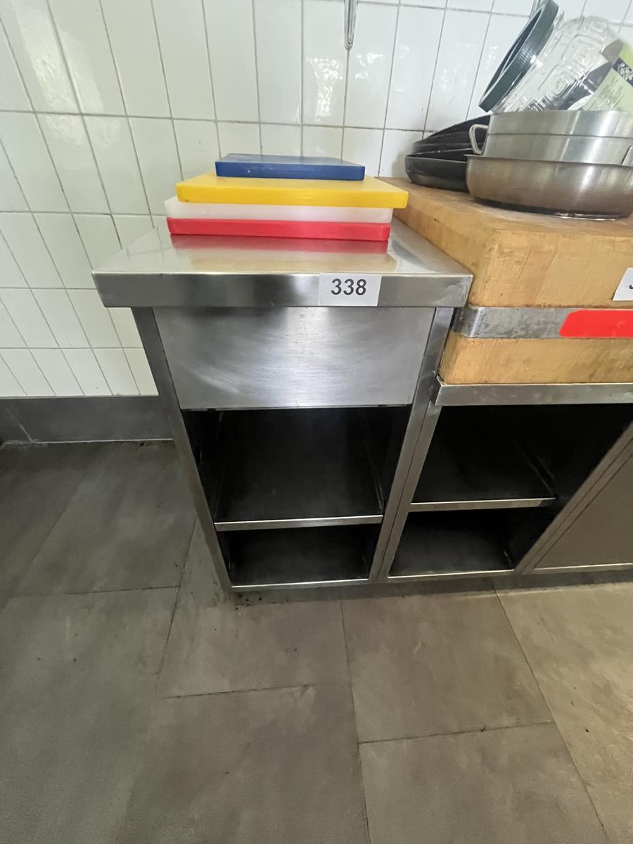 Edelstahlmodul ca. 42 x 70 x 89 cm