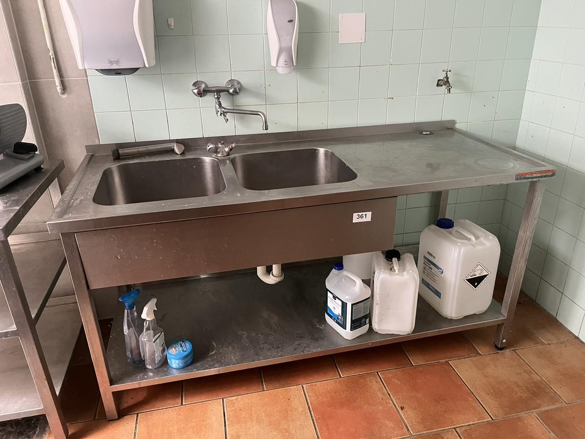 Doppelsp&uuml;ltisch ohne Armatur