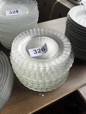 ca. 15 Stk. Glasteller DM 23 cm