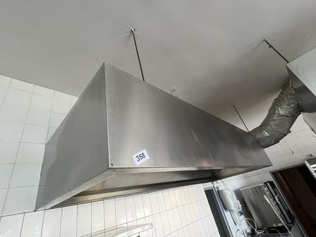 Edelstahl-Dunstabzugshaube, Ma�e 95 x 250 x 45 cm mit Motor