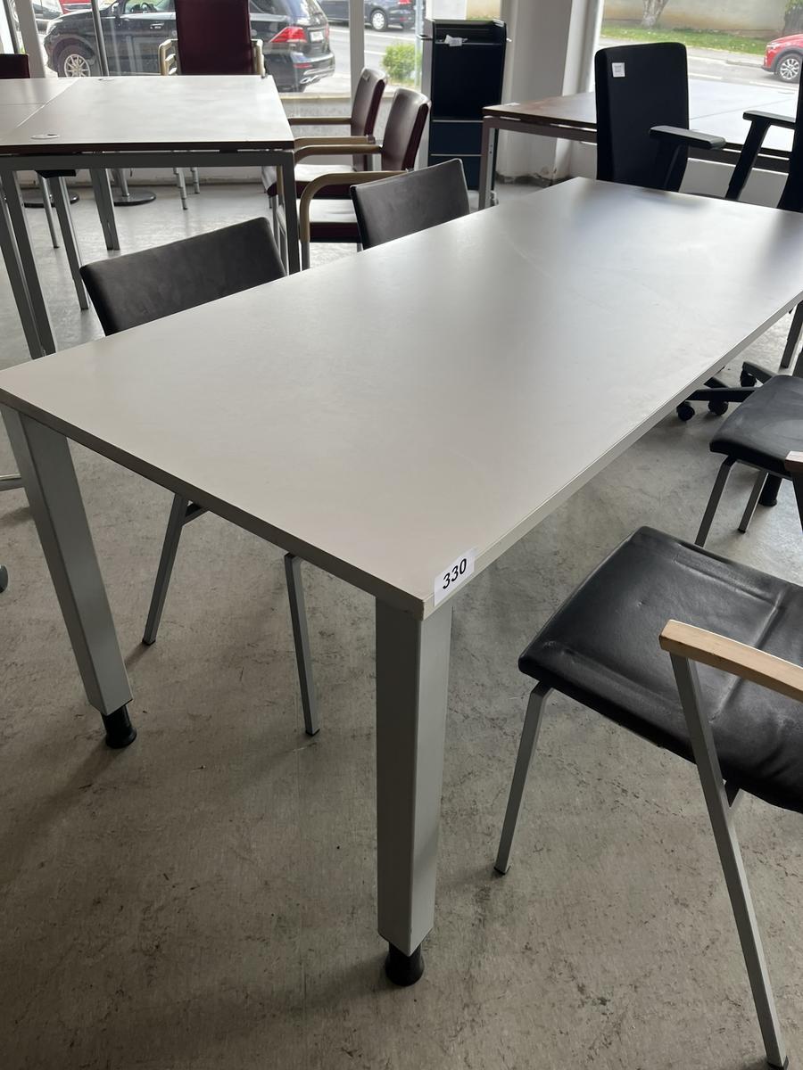BENE Besprechungstisch grau 180 x 80 cm