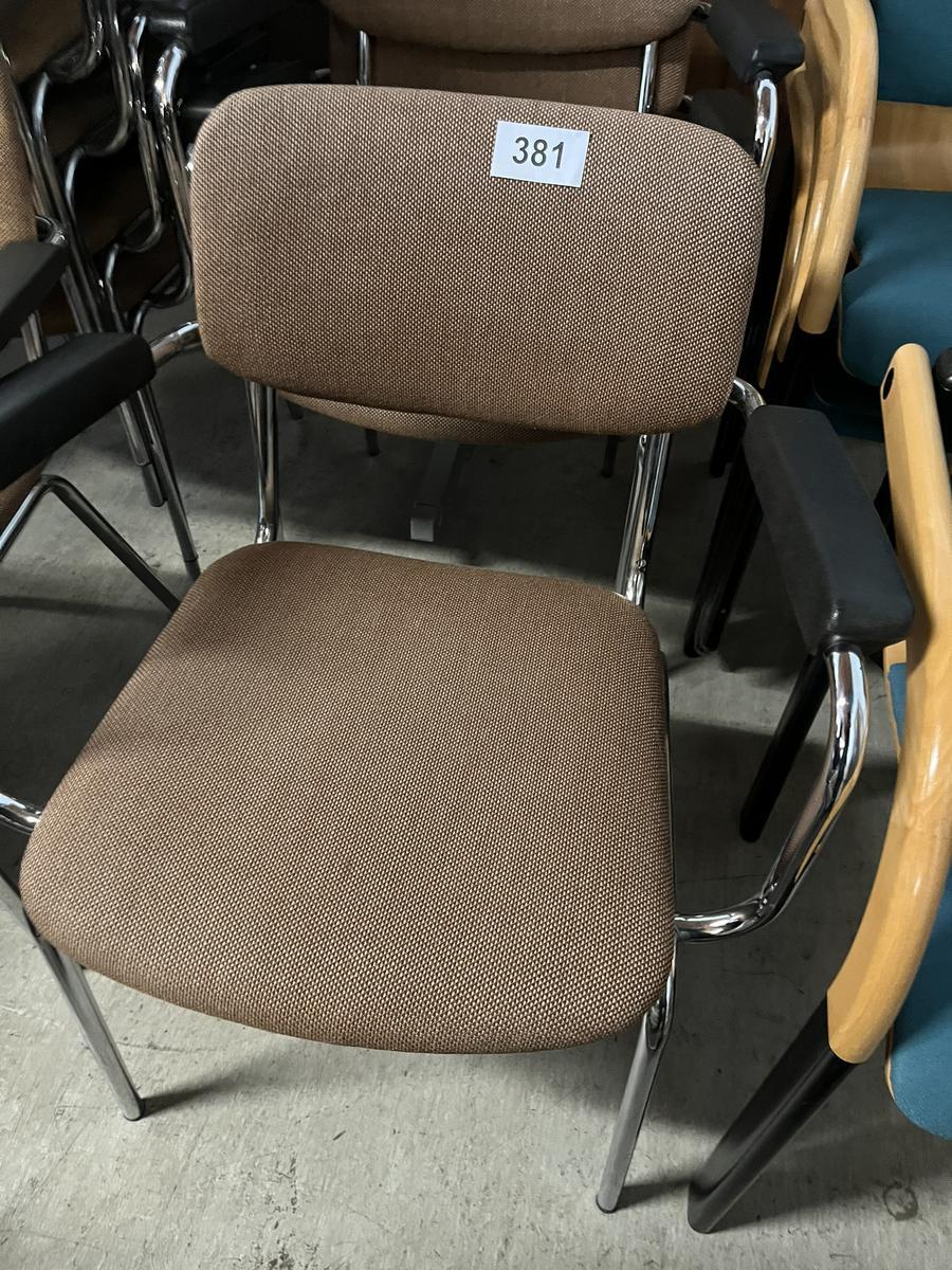 3 Stk. Stapelst&uuml;hle mit Stoffbezug