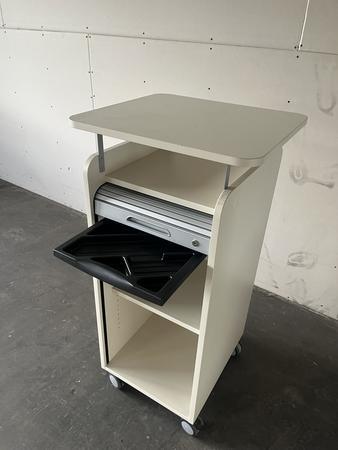 BENE High-Caddy, ca. 50 x 55 x 112 cm mit Rollo und einer B�roauszugslade - zwei Fachebenen