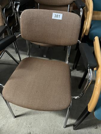 3 Stk. Stapelst�hle mit Stoffbezug
