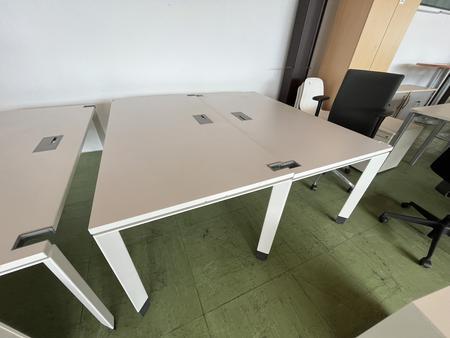 STEELCASE Schreibtisch ca. 160x80 cm weiss