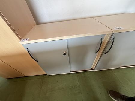 Aktenschrankmodul mit Doppelt�re 80x75 cm