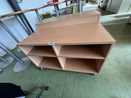 Aktenregal mit Rollen offen ca. 120x75 cm