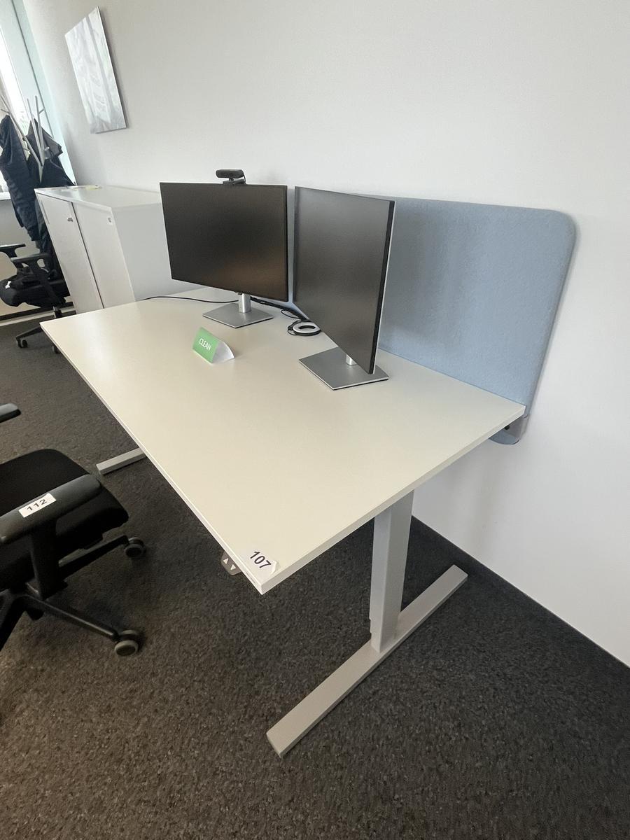 Schreibtisch elektrisch h&ouml;henverstellbar 160x80 cm Narbutas