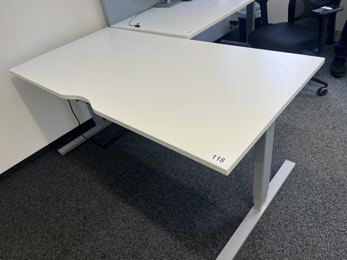 Schreibtisch elektrisch h&ouml;henverstellbar 160x80 cm Narbutas