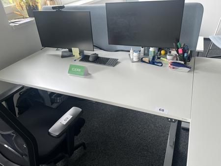Schreibtisch elektrisch h�henverstellbar 160x80 cm Narbutas