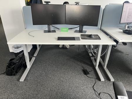 Schreibtisch elektrisch h�henverstellbar 160x80 cm Narbutas