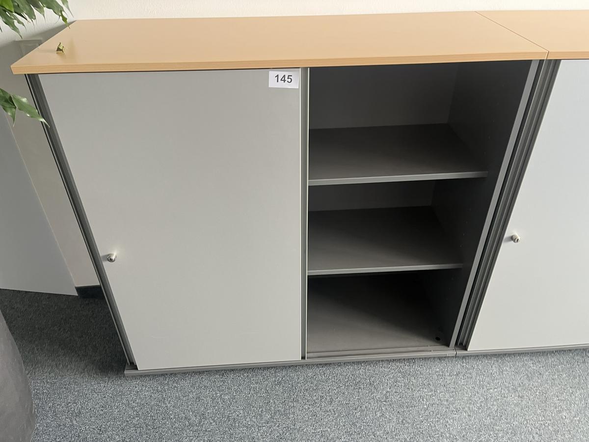Aktenschrankmodul BENE 120x110 cm mit 3 Ordnerh&ouml;hen