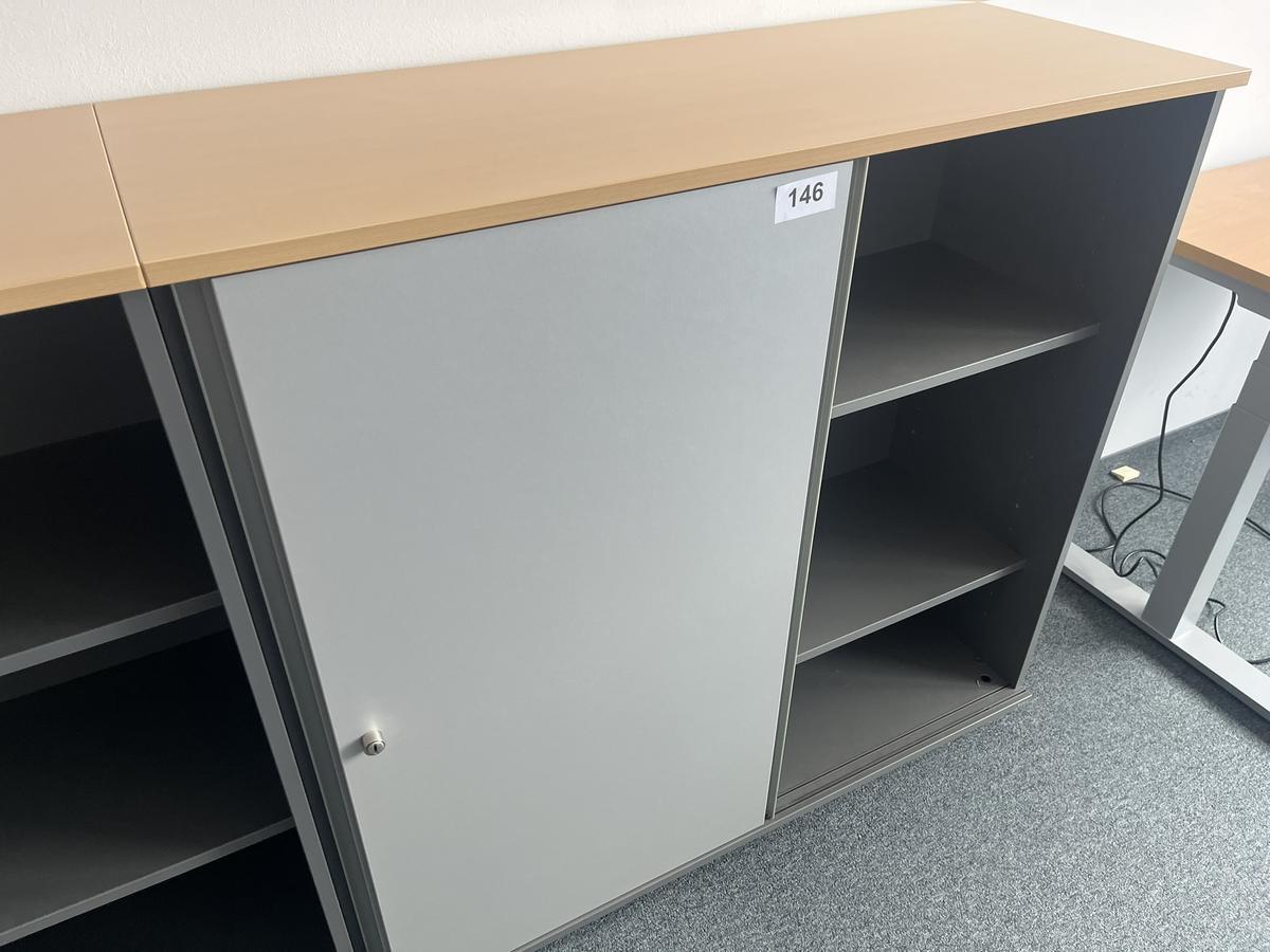 Aktenschrankmodul BENE 120x110 cm mit 3 Ordnerh&ouml;hen