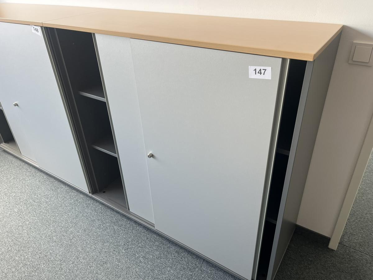 Aktenschrankmodul BENE 120x110 cm mit 3 Ordnerh&ouml;hen