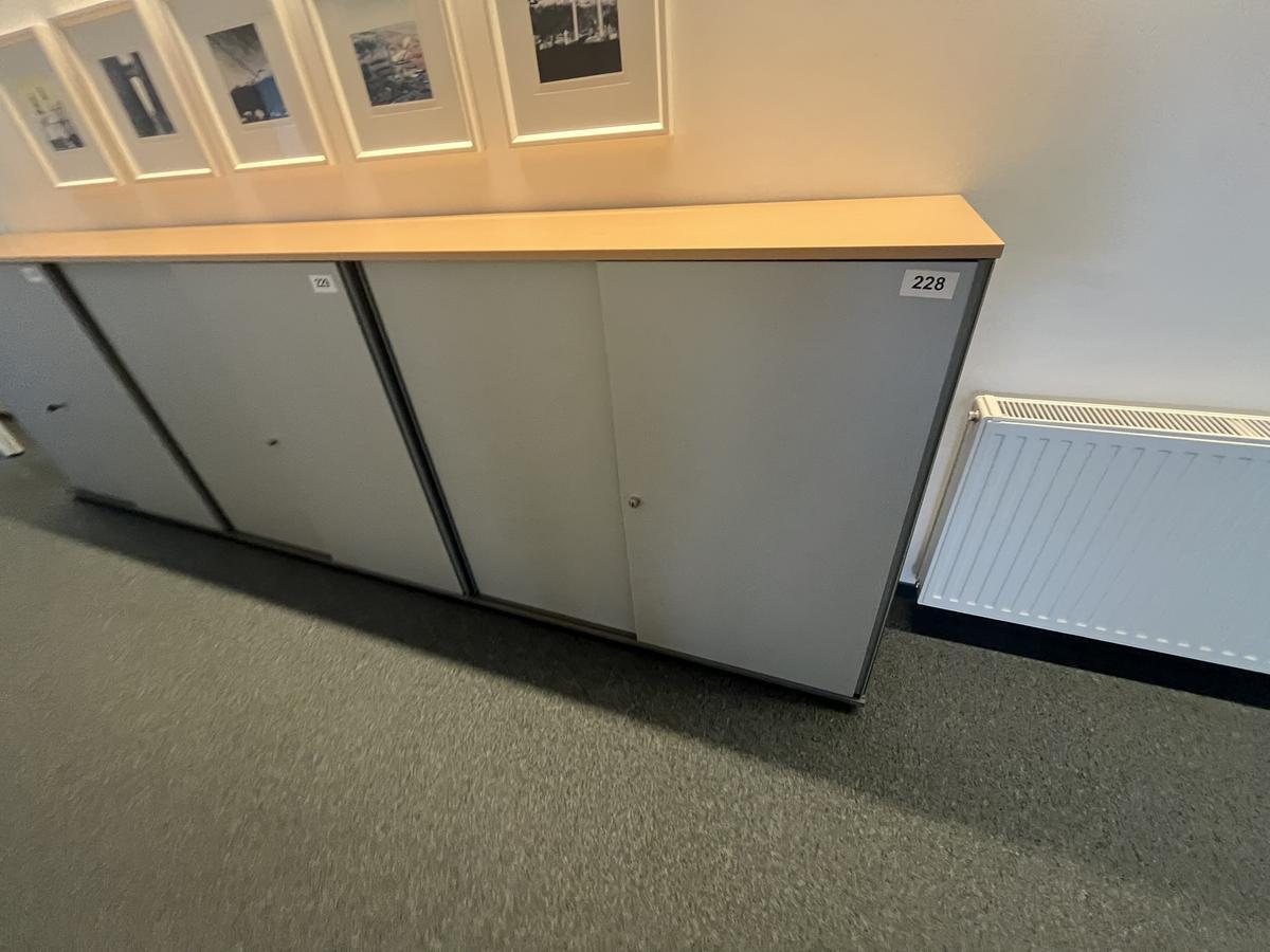 Aktenschrankmodul BENE 120x110 cm mit 3 Ordnerh&ouml;hen