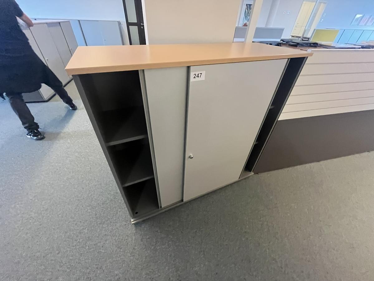 Aktenschrankmodul BENE 120x110 cm mit 3 Ordnerh&ouml;hen