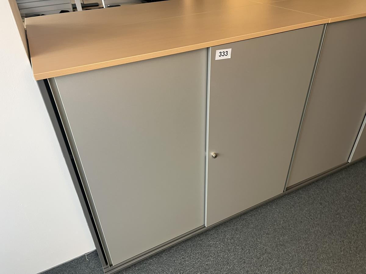 Aktenschrankmodul BENE 120x110 cm mit 3 Ordnerh&ouml;hen