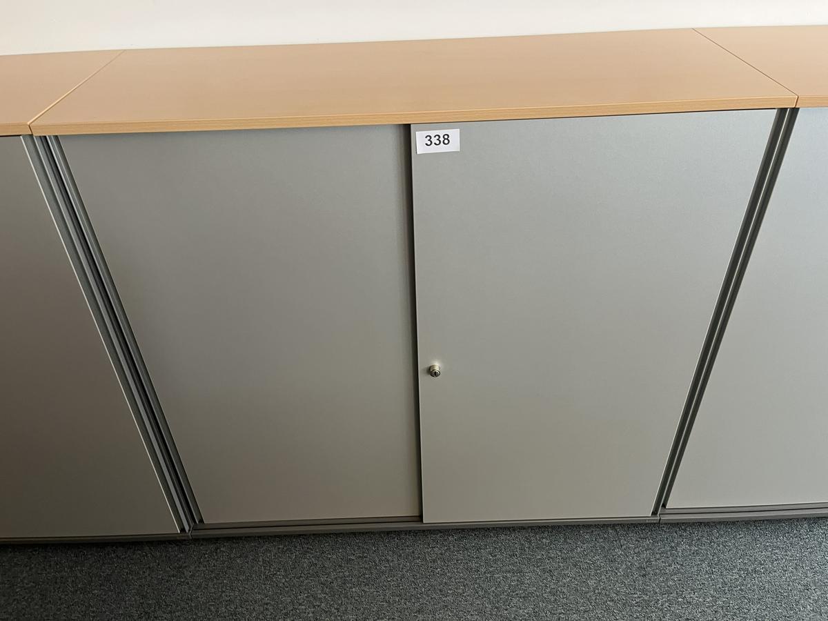 Aktenschrankmodul BENE 120x110 cm mit 3 Ordnerh&ouml;hen