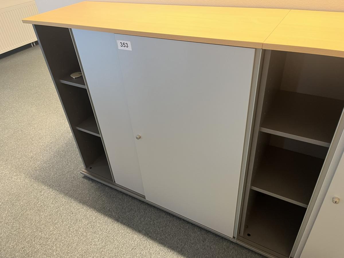 Aktenschrankmodul BENE 120x110 cm mit 3 Ordnerh&ouml;hen
