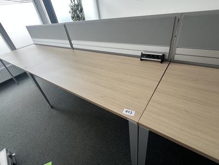 Schreibtischmodul BENE 160x80 cm mit R�ckwand