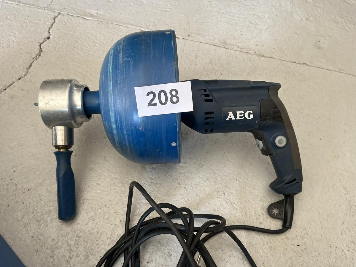 Rioned Rohrreiniger mit AEG Antrieb im Koffer