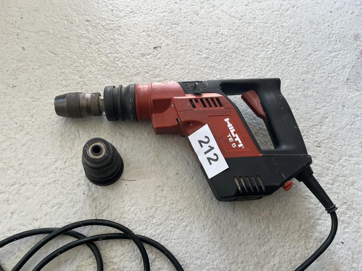 Hilti TE 5 Bohrhammer mit Zubeh&ouml;r in Kassette mit SDS-Aufnahme