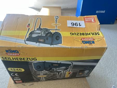 Kingkraft Seilhebezug, Type KCHZ 500, max. 250 - 500 kg, 11,5 m Seil, 900 W, 230 V Kingkraft Seilhebezug, Type KCHZ 500, max. 250 - 500 kg, 11,5 m Seil, 900 W, 230 V