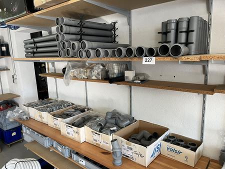 Rohrmaterial 50 mm, 150 - 2000 mm, Bögen, Muffen, Siphonanschlussstücke, Putzstücke und Einfachabzweiger Rohrmaterial 50 mm, 150 - 2000 mm, Bögen, Muffen, Siphonanschlussstücke, Putzstücke und Einfachabzweiger
