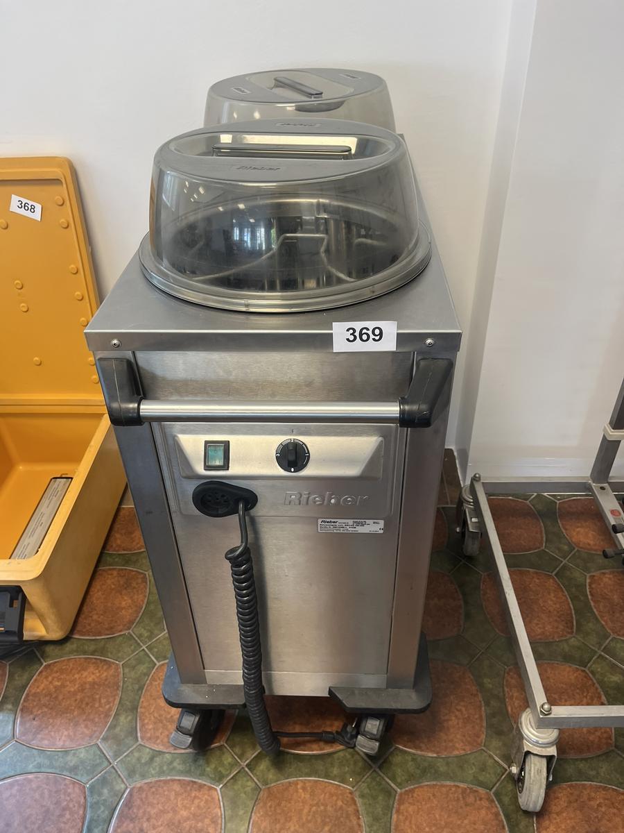 Rieber R&ouml;hrenstapler-Tellerw&auml;rmer Typ RRV-H2, 190-320, 1,9 KW, kaum gebraucht, ca. 42 x 90 x 110 cm