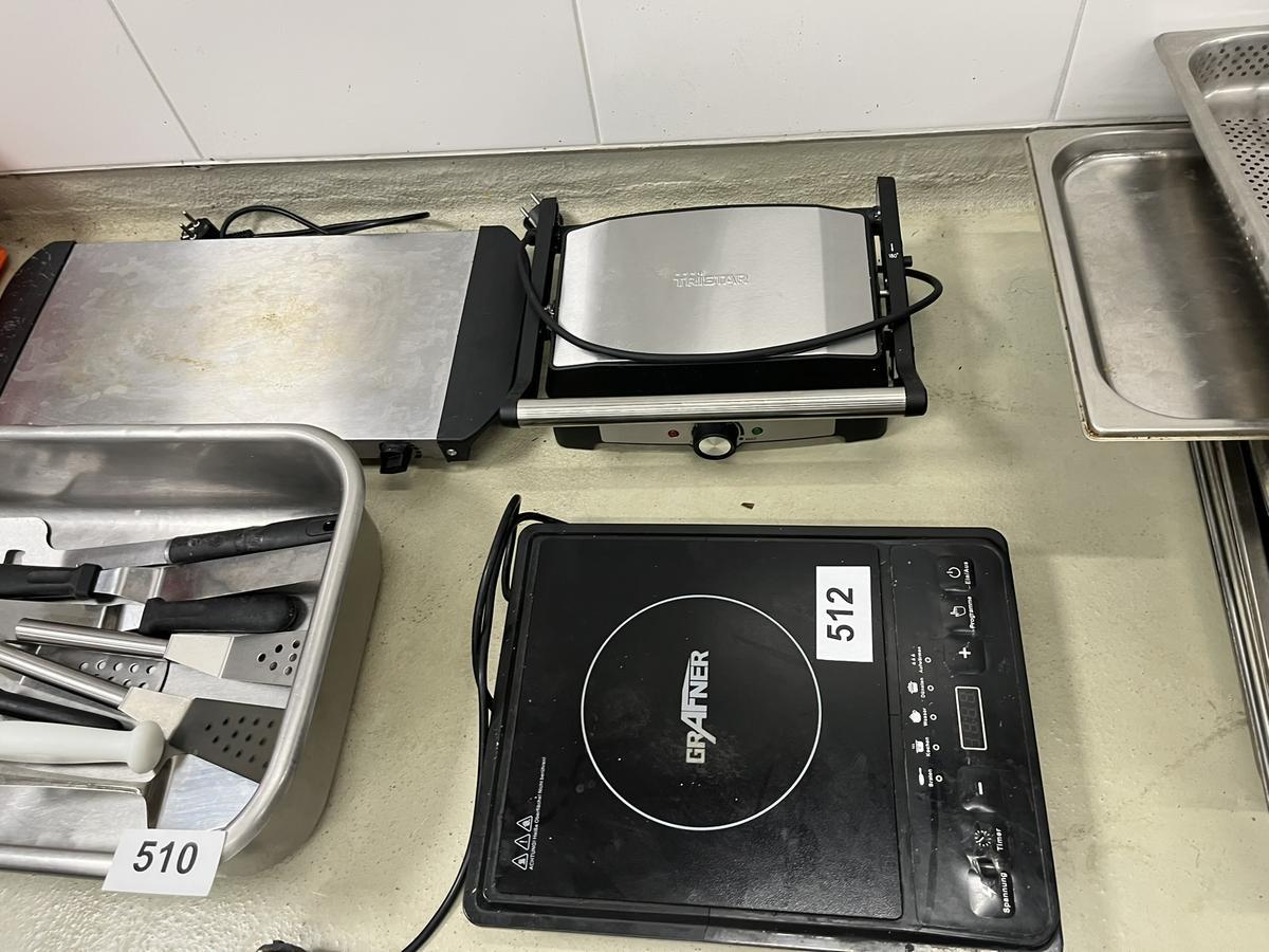 Kochplatte + Toaster + W&auml;rmeplatte