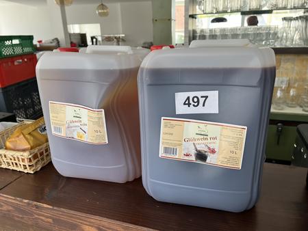 20 L Gl�hwein 1 x rot, 1 x wei� trinkfertig