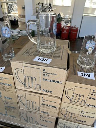 ca. 18 Stk. Salzburg-Glas 0,5