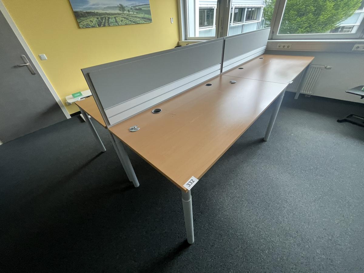 HALI Schreibtisch mit R&uuml;ckwand 160 x 80 cm