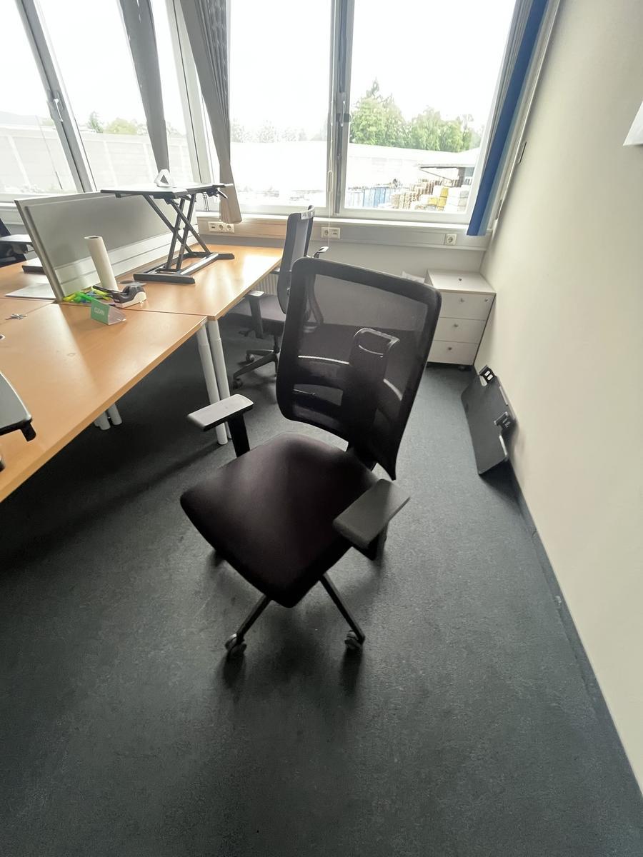 NEUD&Ouml;RFLER-Viasit Drehstuhl schwarz mit Armlehne