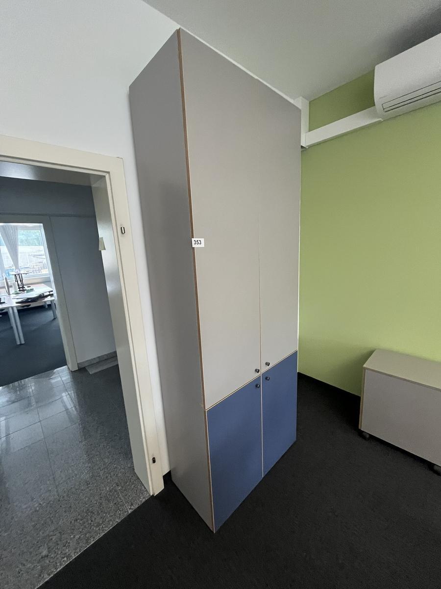 2teiliges Aktenschrankmodul 240 x 90 cm (80/160 cm)