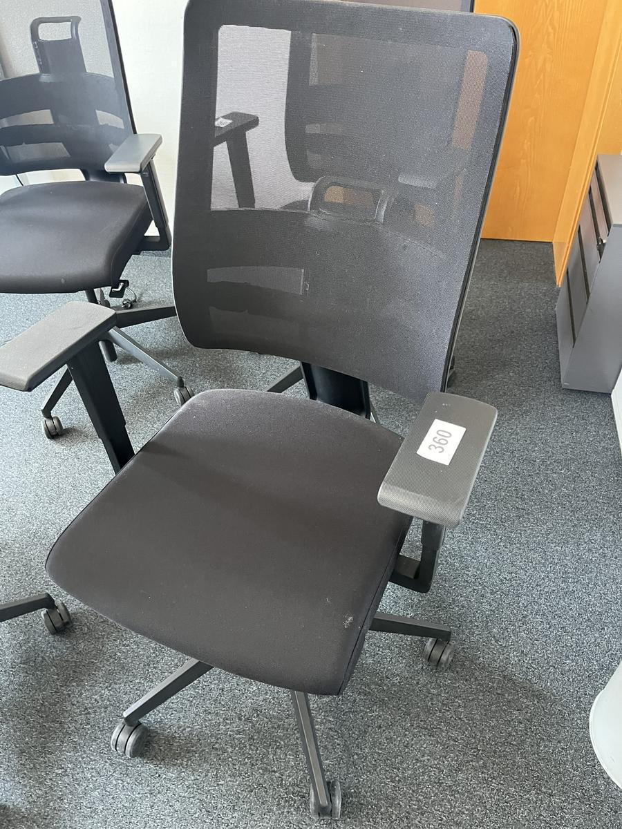 NEUD&Ouml;RFLER-Viasit Drehstuhl schwarz mit Armlehne