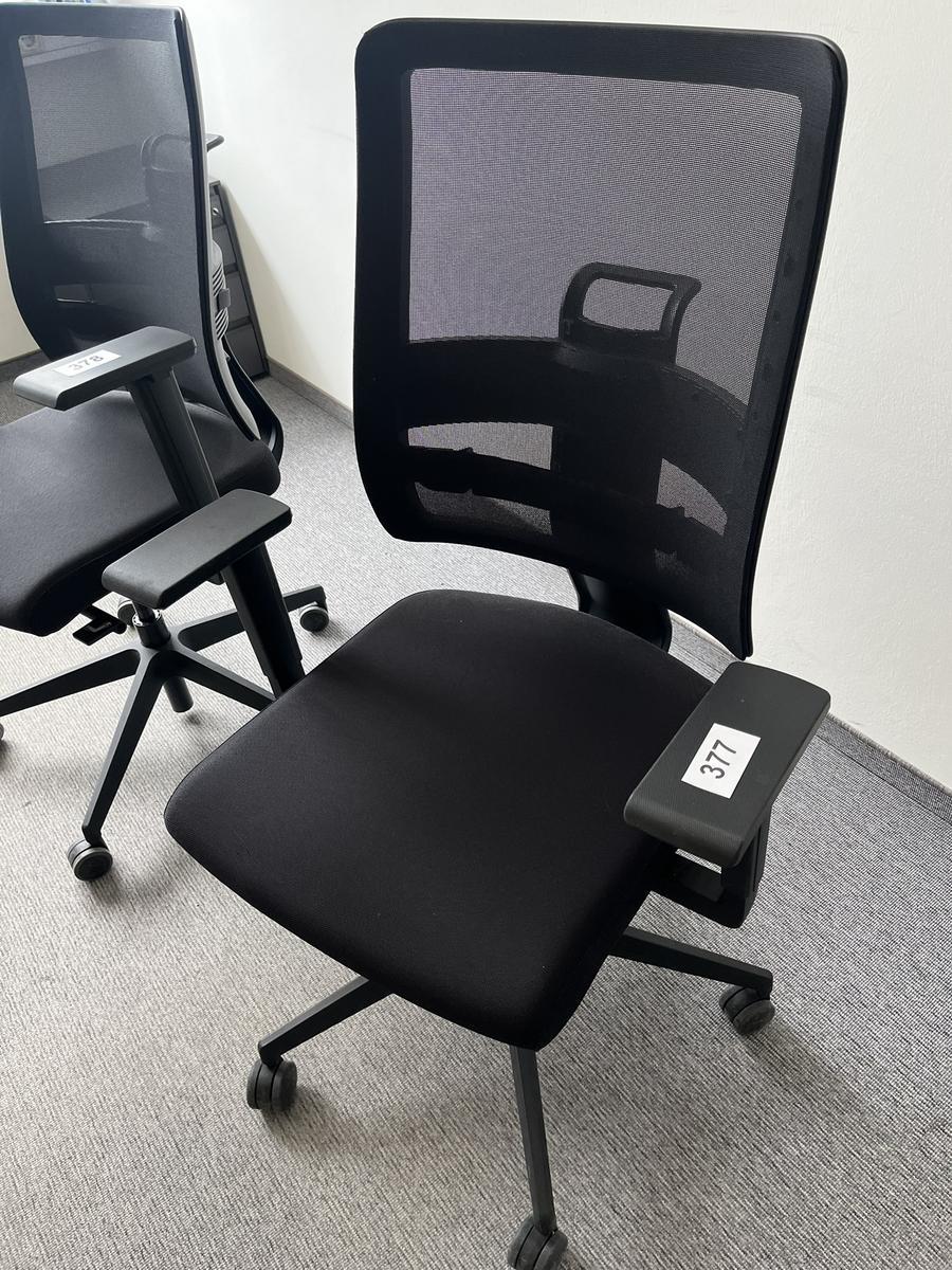 NEUD&Ouml;RFLER-Viasit Drehstuhl schwarz mit Armlehne