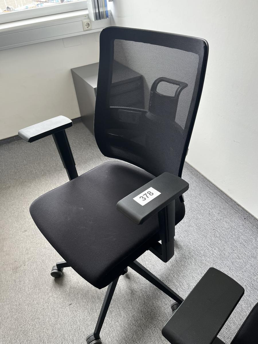 NEUD&Ouml;RFLER-Viasit Drehstuhl schwarz mit Armlehne