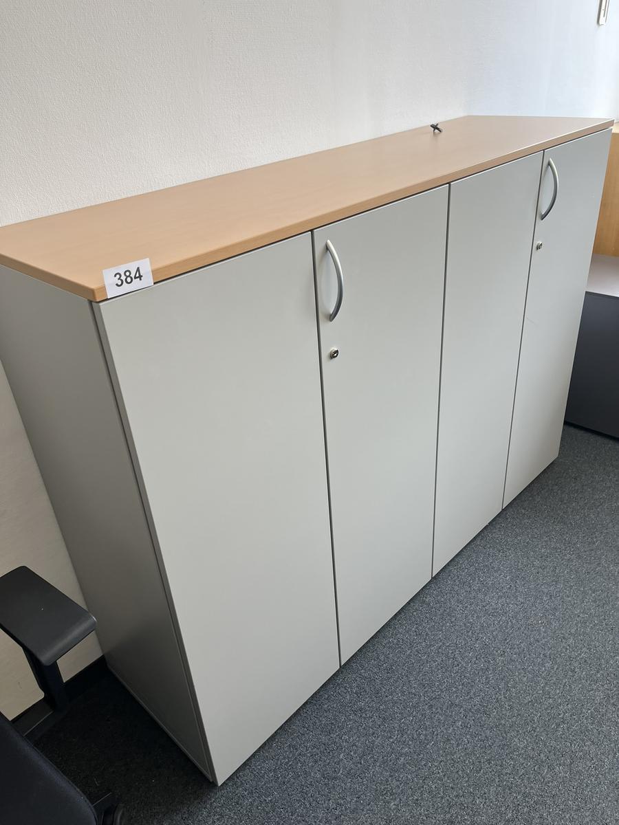 HALI Aktenschrank ca. 160 x 110 cm, Buche/Silber, 4fl&uuml;gelig