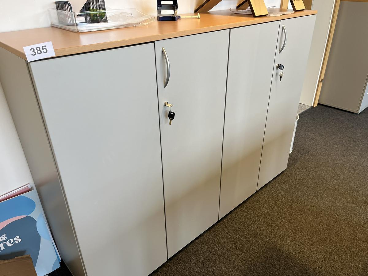 HALI Aktenschrank ca. 160 x 110 cm, Buche/Silber, 4fl&uuml;gelig