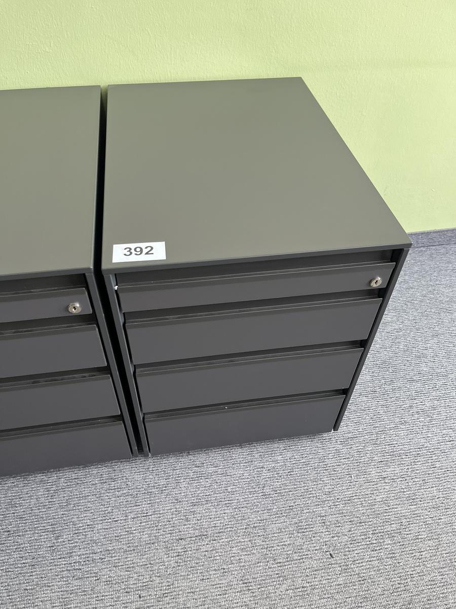 2 Stk. Rollcontainer mit Auszugsladen 55 x 60 x 58 cm