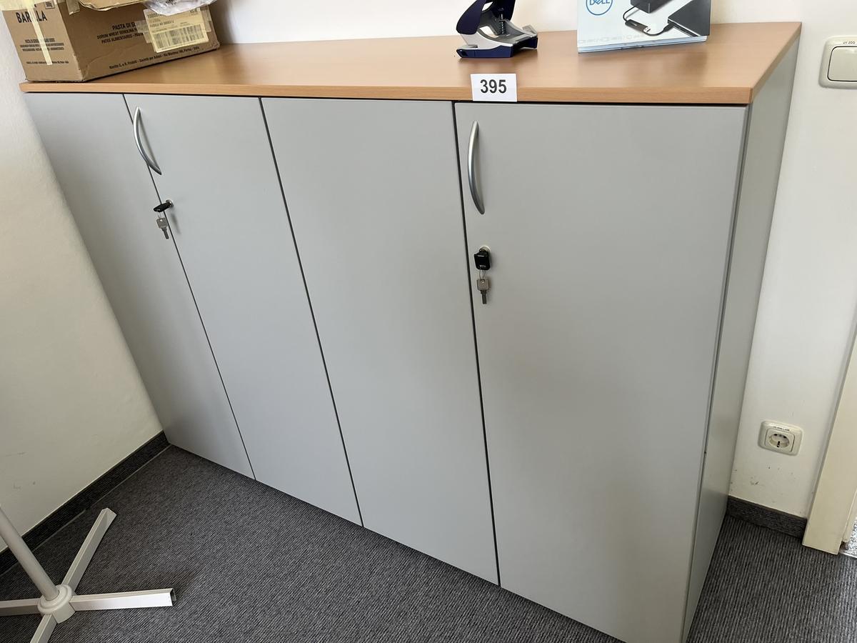 HALI Aktenschrank ca. 160 x 110 cm, Buche/Silber, 4fl&uuml;gelig