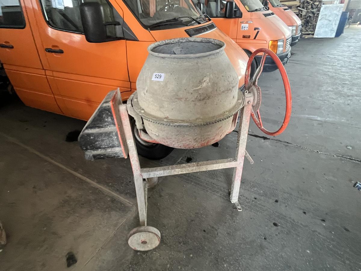 Beton-Mischmaschine 230 V Attika 125 S mit Handrad