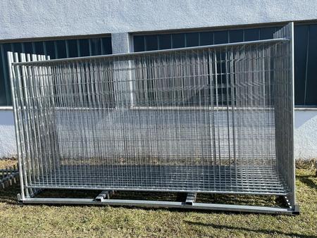 20 St�ck Bauzaunelemente fabriksneu ca.350x200 cm mit 20 Sockelsteinen, 20 Stk.Schellen