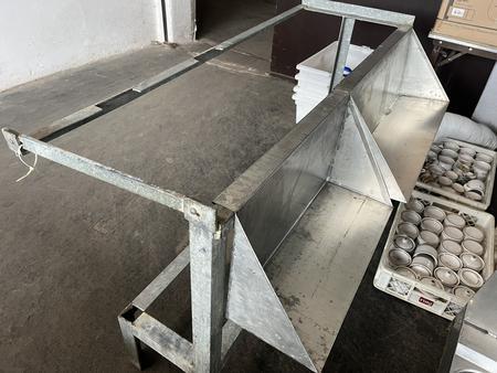 Edelstahl-,Doppelspüle mit Unterbau 165/60 cm , 2 Spülbecken 70x45 cm Edelstahl-,Doppelspüle mit Unterbau 165/60 cm , 2 Spülbecken 70x45 cm